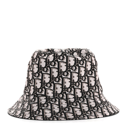 Christian Dior Oblique Reversible Teddy-D Brim Bucket Hat 58 Black 6 of 8