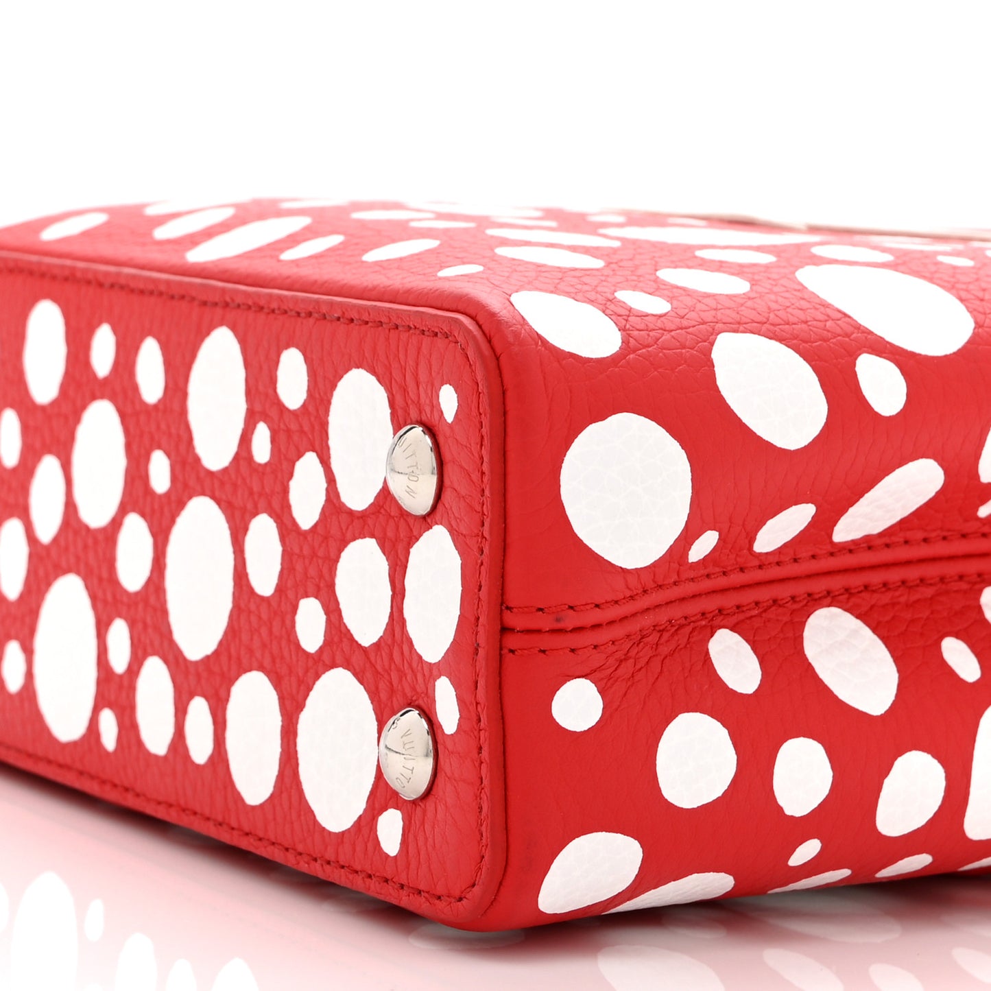 LV X YK Taurillon Capucines Mini Red White