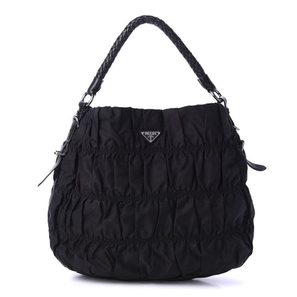 Prada Tessuto Nylon Gaufre Hobo Black 1 of 11