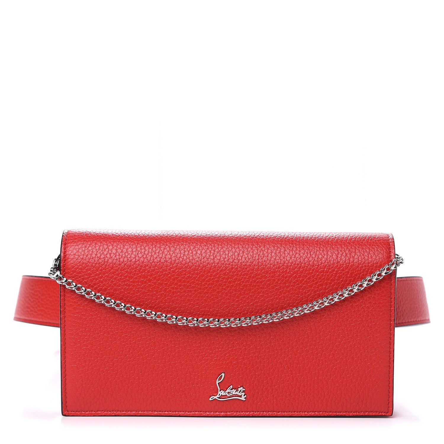 Christian Louboutin Calfskin Boudoir Chain Belt Bag Red 1 of 8