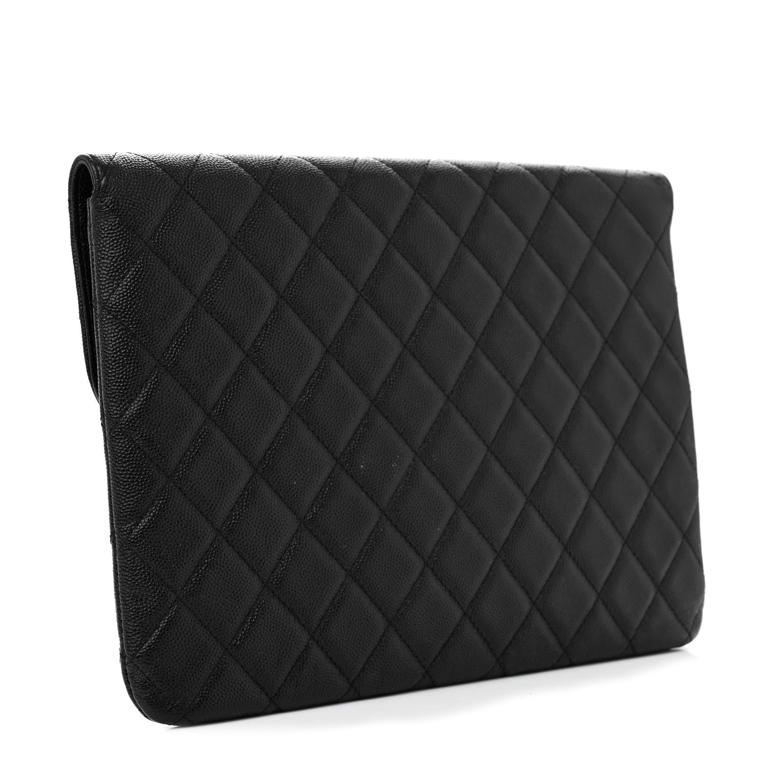 Chanel Caviar Quilted Medium Golden Class Pouch Black 3 of 10