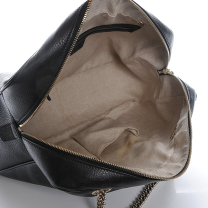 Gucci Pebbled Calfskin Medium Soho Bowler Black 5 of 7