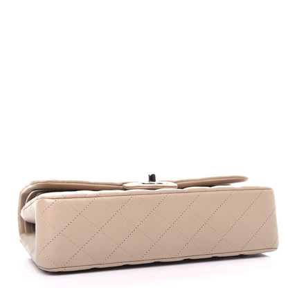 Chanel Iridescent Caviar Quilted Medium Double Flap Dark Beige 4 of 11