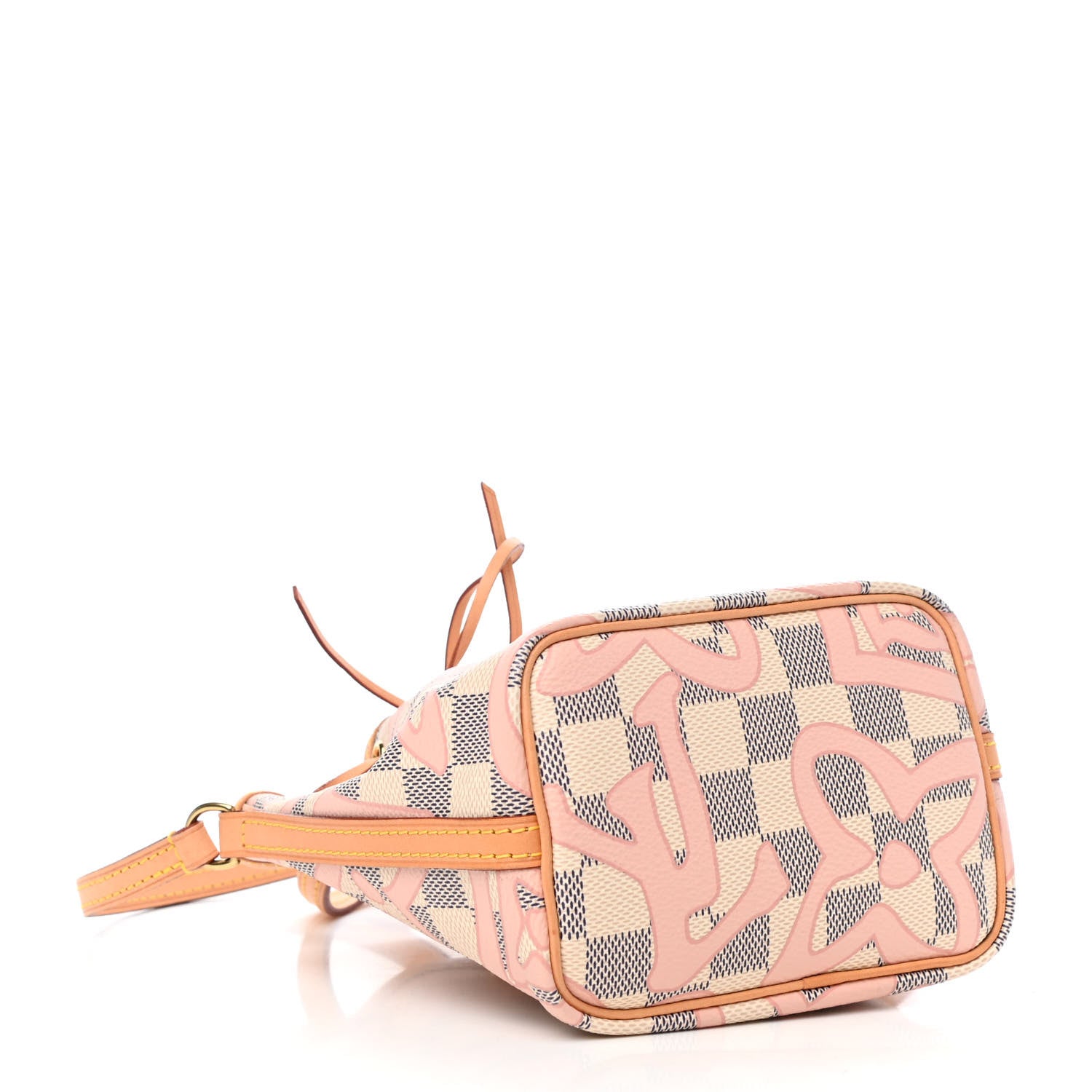 Louis Vuitton Damier Azur Tahitienne Nano Noe Rose Ballerine 4 of 9