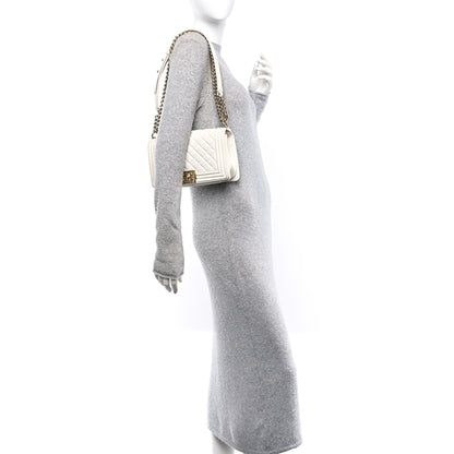 Chanel Lambskin Quilted Medium Boy Flap White 2 of 10