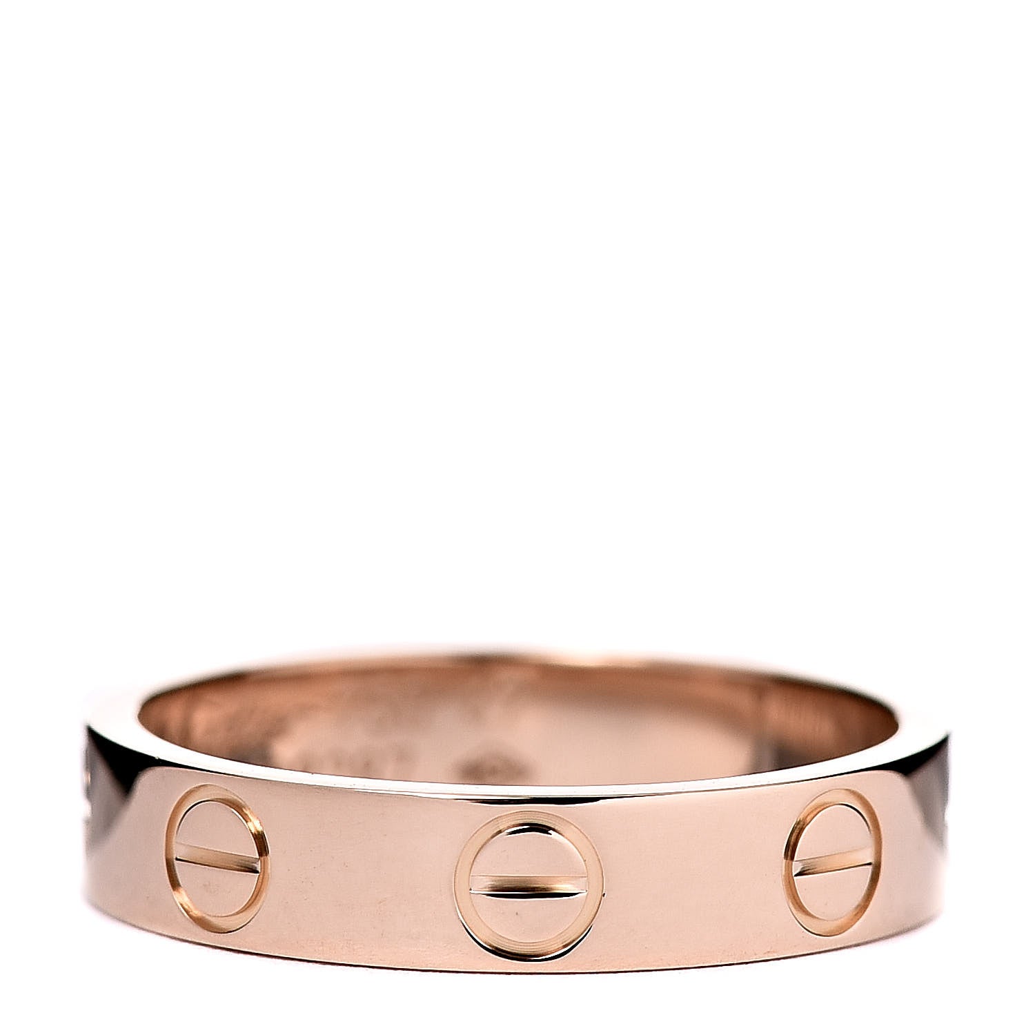 Cartier 18K Pink Gold 3.5mm LOVE Wedding Band Ring 47 4 1 of 4