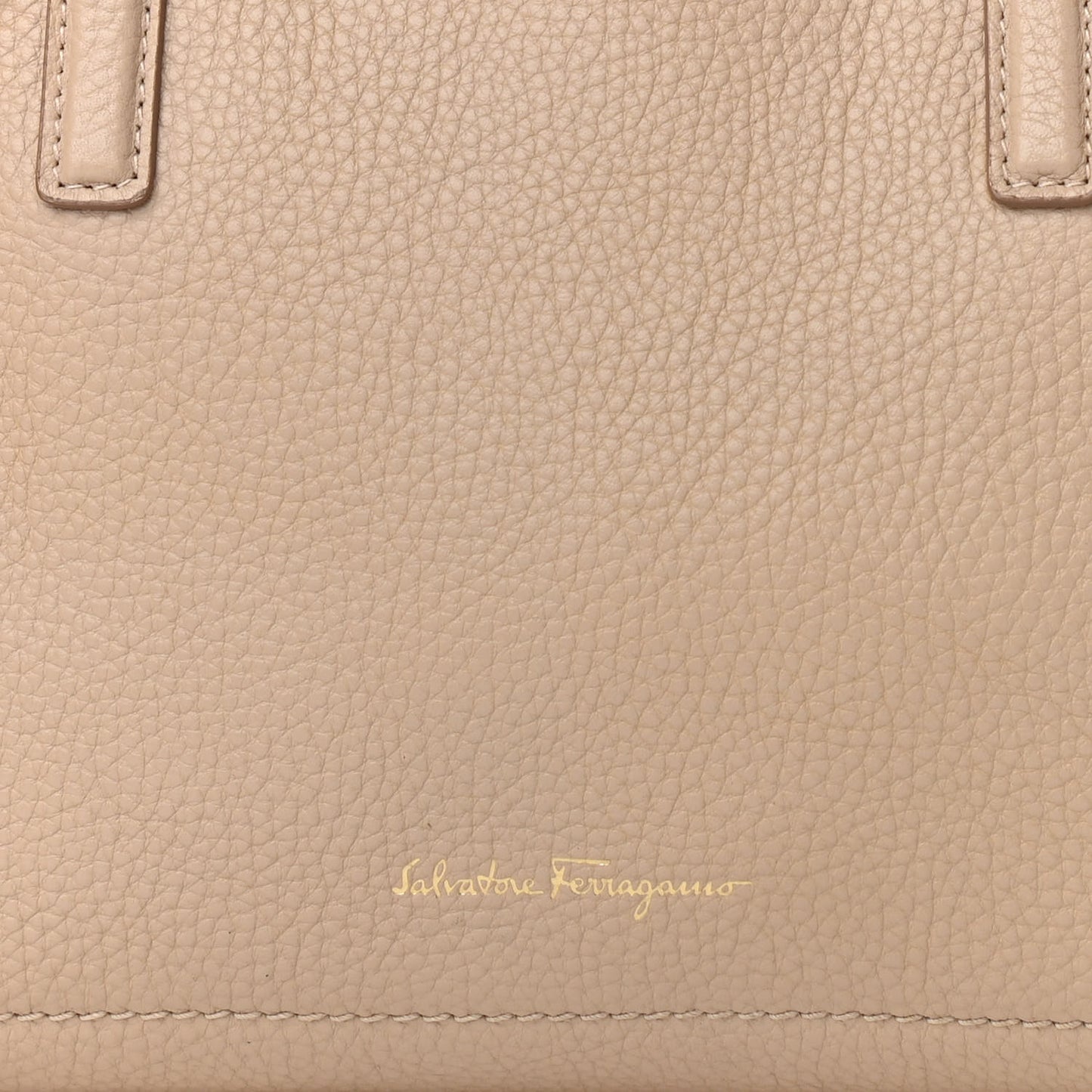 Hammered Calfskin Double Handle Small Amy Tote Cumin