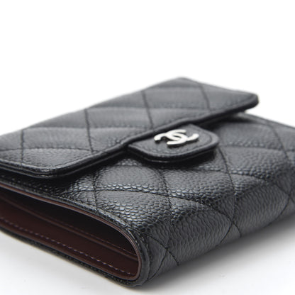 Chanel Caviar Quilted Compact Flap Wallet Black 5 of 9