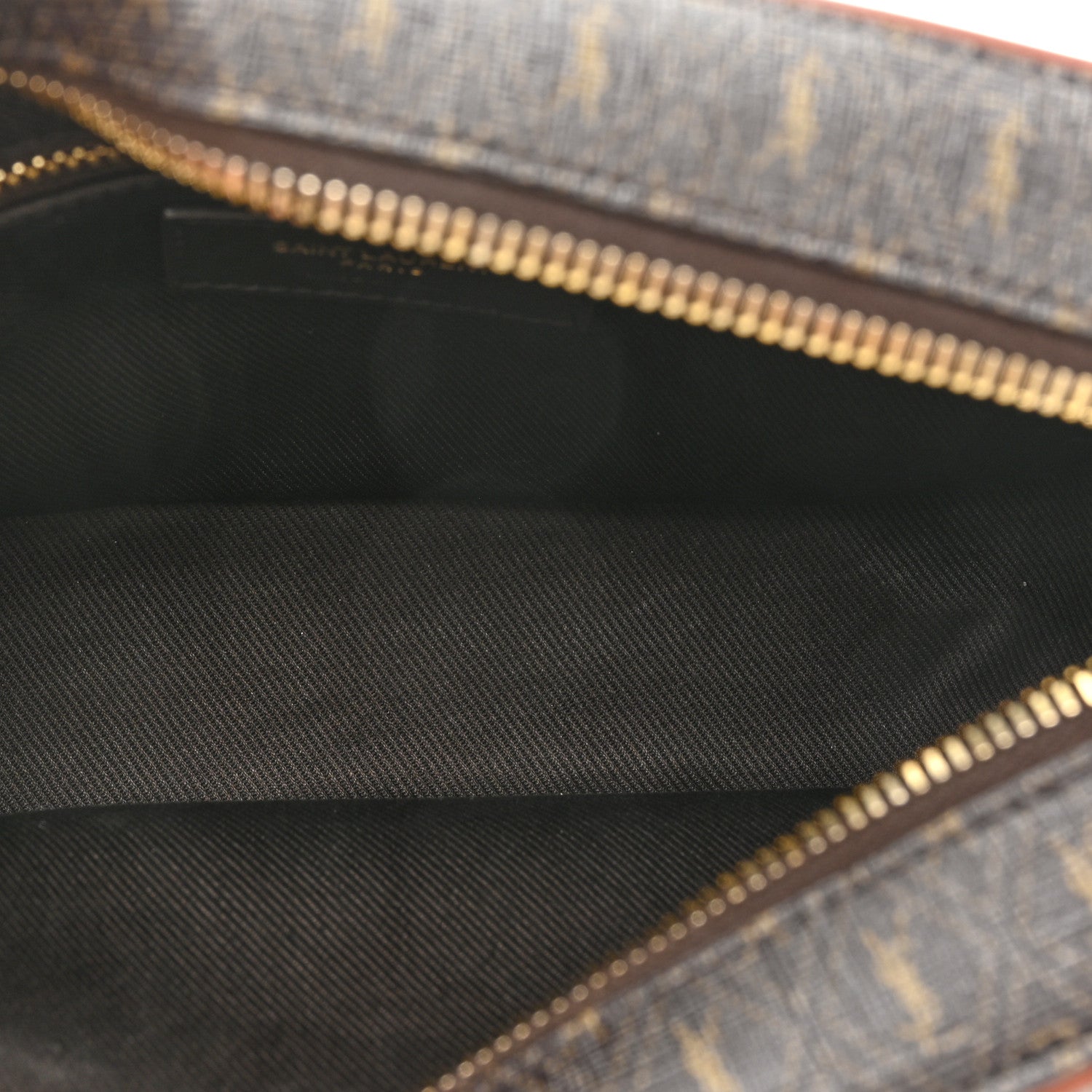 Saint Laurent Canvas Smooth Calfskin Le Monogramme Camera Bag Chestnut 5 of 11