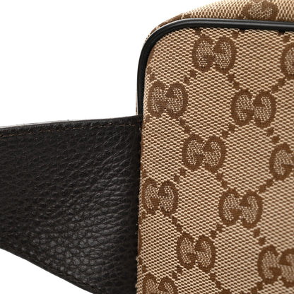 Gucci Monogram Dollar Calfskin Belt Bag Beige Ebony Testa di Moro Marrone Scuro 13 of 14