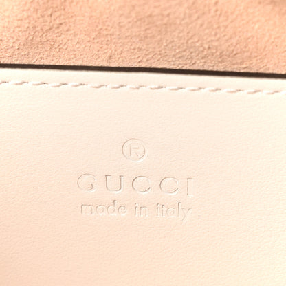 Gucci Calfskin Matelasse Small GG Marmont Chain Shoulder Bag White 6 of 10