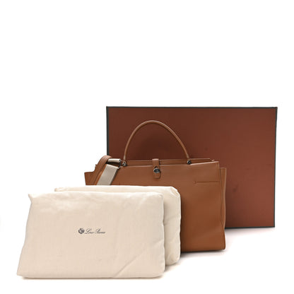 Loro Piana Grained Calfskin Cluisee Large Shoulder Bag 11 of 11