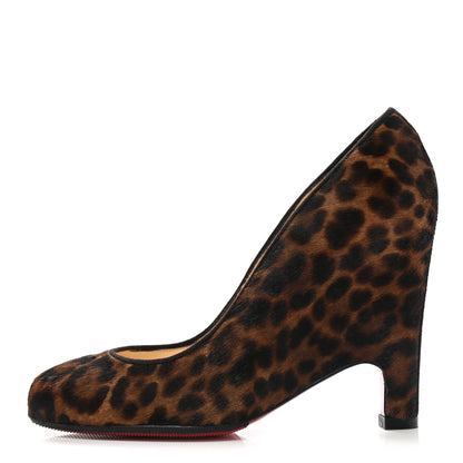 Christian Louboutin Pony Hair Morphing 100 Pump 35 Leopard 1 of 9