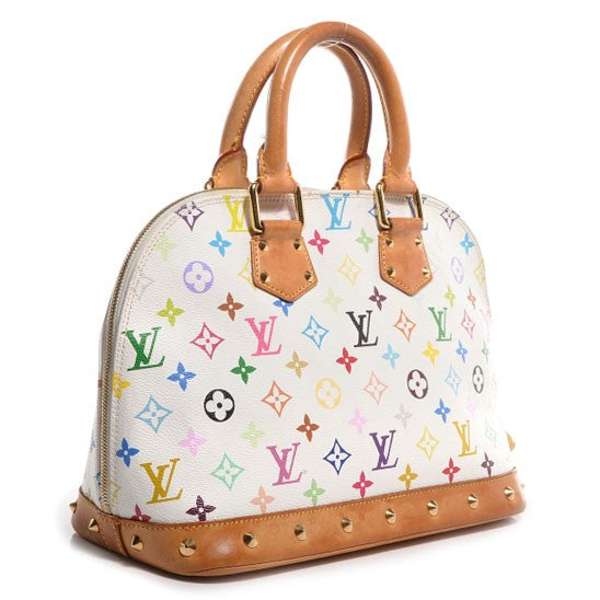 Louis Vuitton Monogram Multicolor Alma White 3 of 7