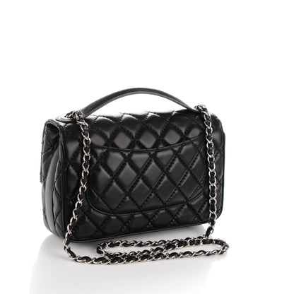Chanel Lambskin Quilted Medium Easy Carry Flap Black 3 of 8