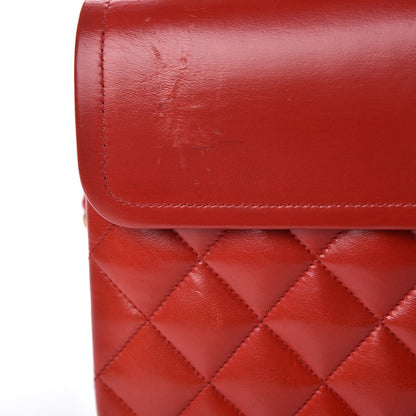 Chanel Lambskin Quilted Small Double Flap Red 12 of 14