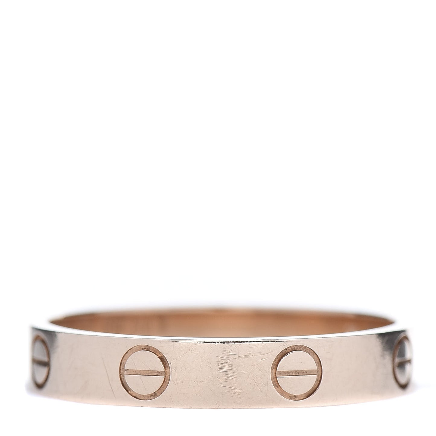 18K Pink Gold 3.5mm LOVE Wedding Band Ring 58 8.25