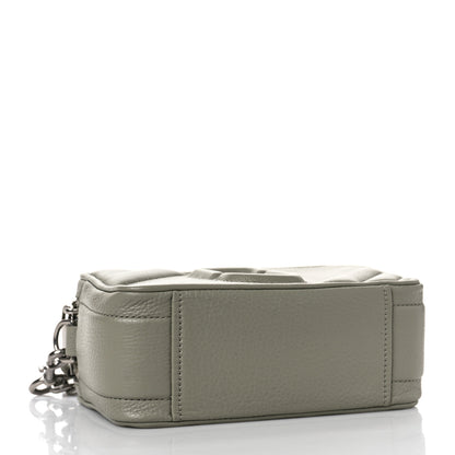 Marc Jacobs Grained Calfskin Quilted The Moto Shot 21 Bag Silver Sage 4 of 9
