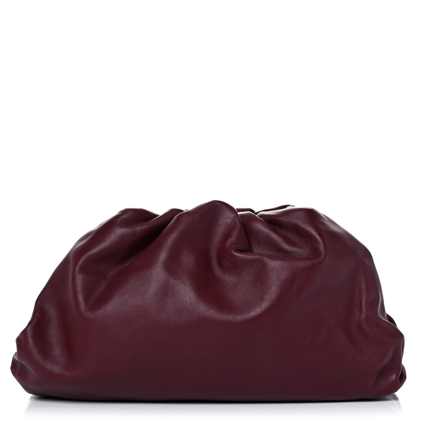 Smooth Butter Calf The Pouch Oversized Clutch Bordeaux