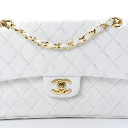 Chanel Lambskin Quilted Small Double Flap White 9 of 15