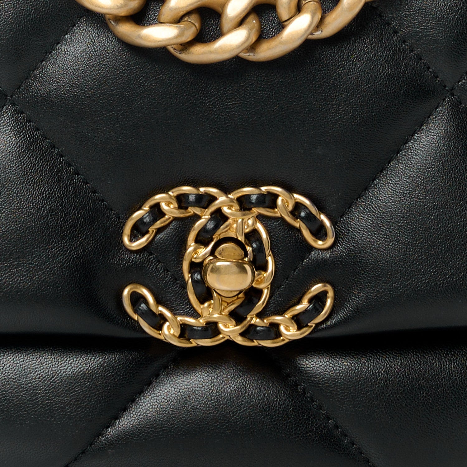 Chanel Lambskin Quilted Medium Chanel 19 Flap Black 8 of 10