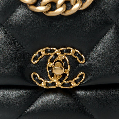 Chanel Lambskin Quilted Medium Chanel 19 Flap Black 8 of 10