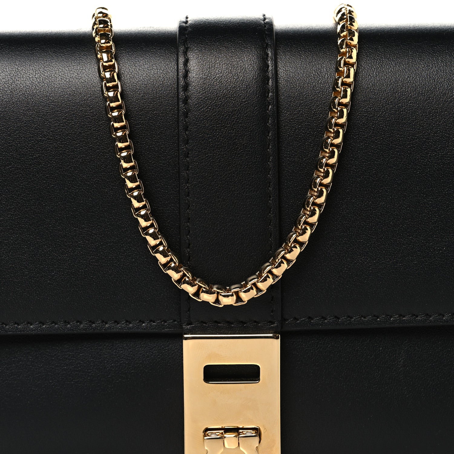 Salvatore Ferragamo Calfskin Archive Gancini Flap Crossbody Black 8 of 10