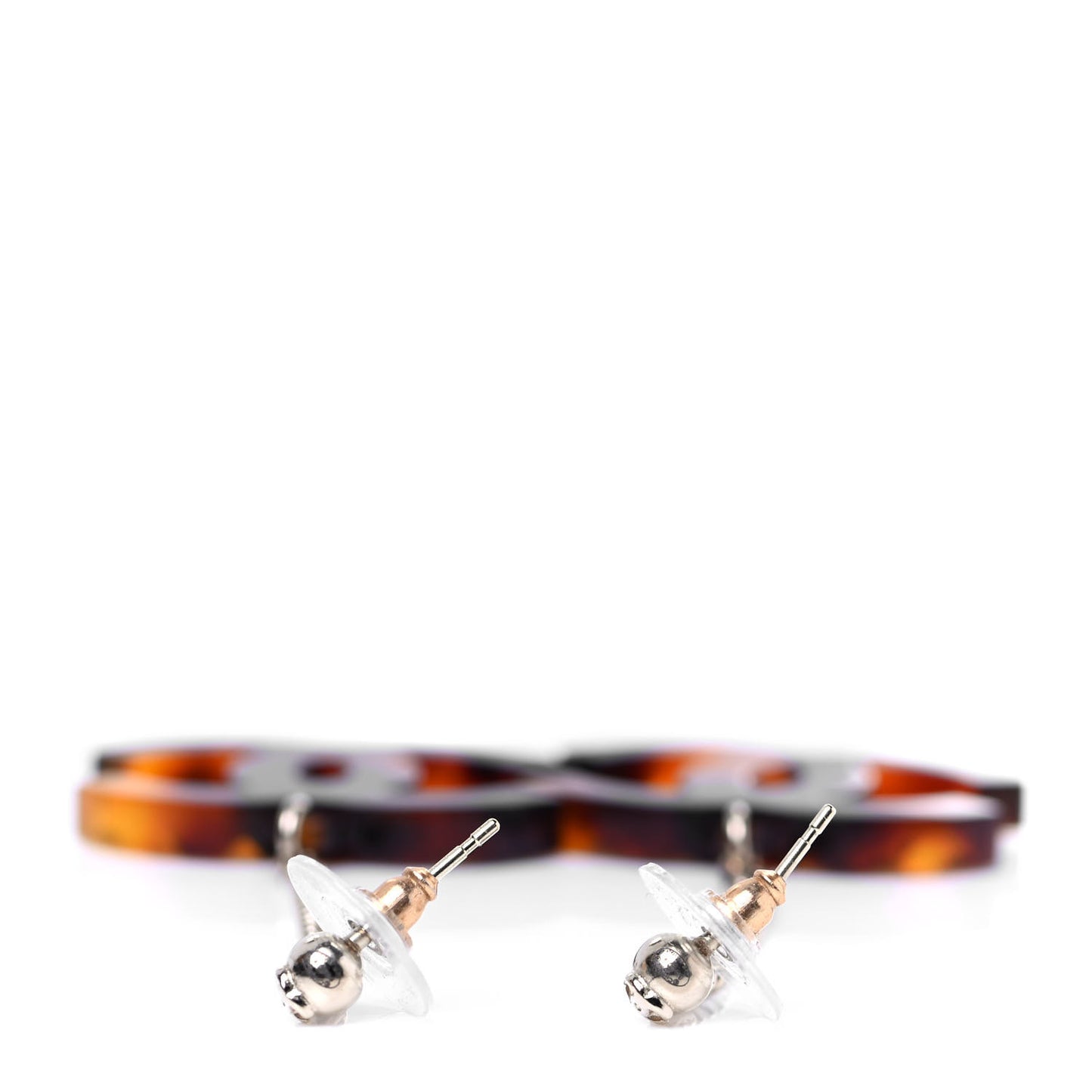 CC Crystal Drop Earrings Tortoise