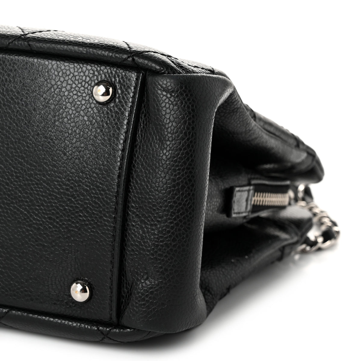 Caviar Quilted Timeless CC Soft Tote Black