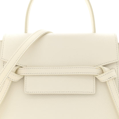 Celine Grained Calfskin Nano Belt Bag Chalk 8 of 11