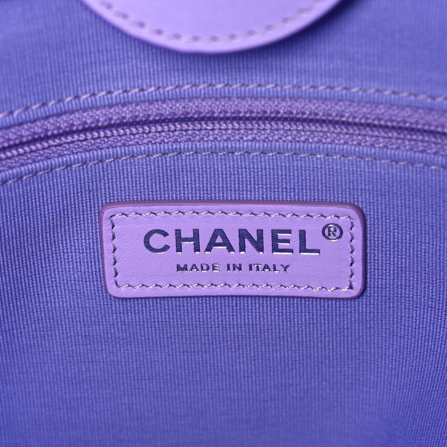 Chanel Shaded Calfskin Medium Deauville Tote Light Purple Pink Coral 7 of 15