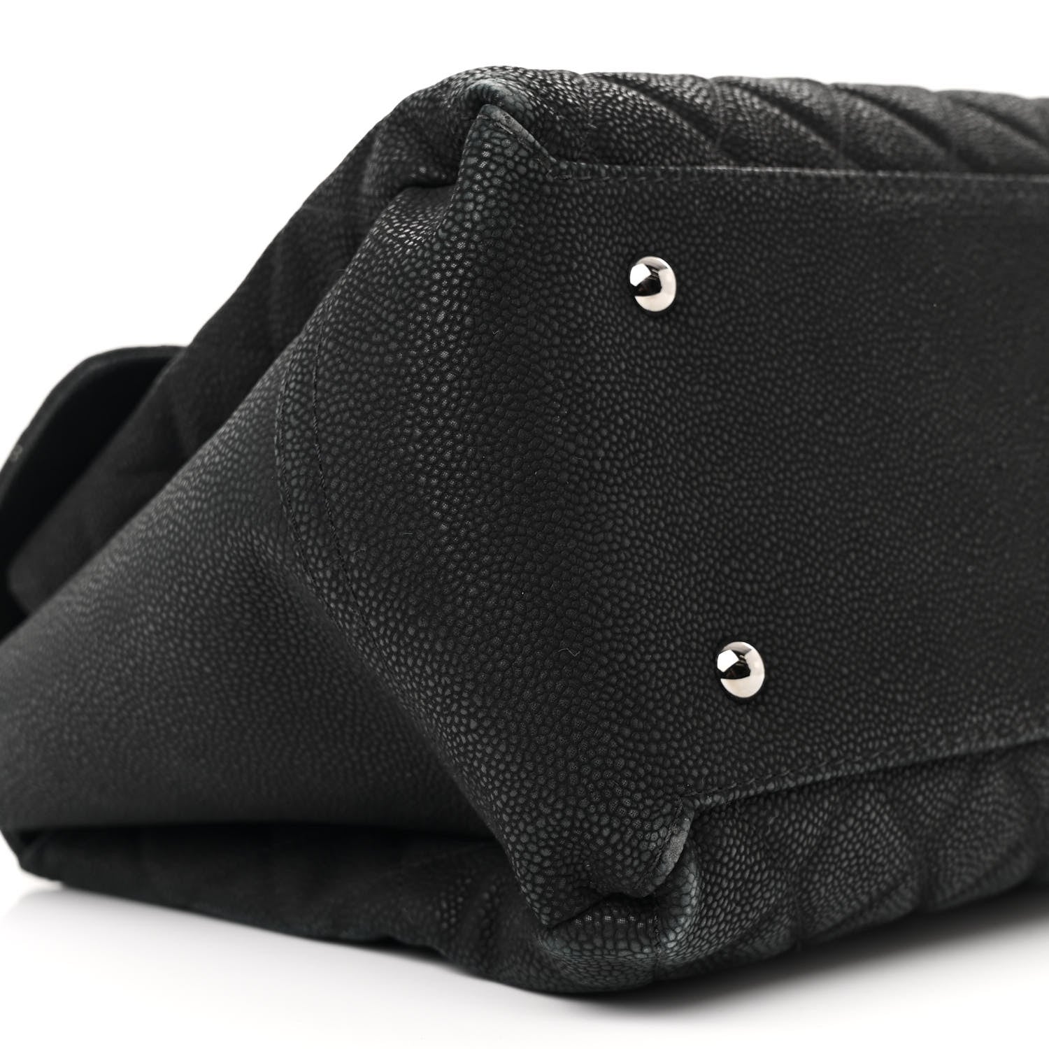 Chanel Iridescent Caviar Medium Lady Pearly Flap Black 10 of 14