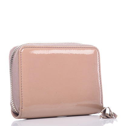 Gucci Patent Soho Compact Disco Zip Around Wallet Dark Cipria 3 of 12