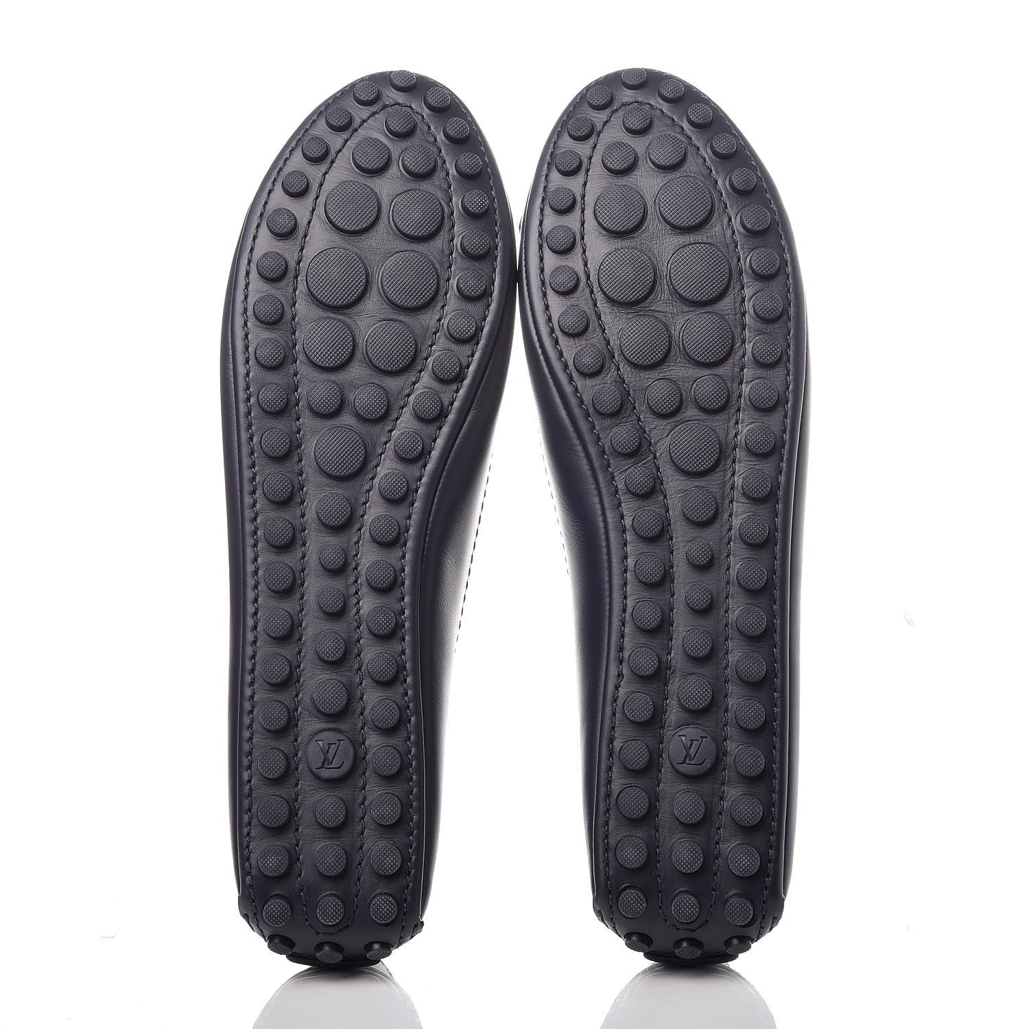 Louis Vuitton Calfskin Oxford Ballerina Flats 39 Navy 8 of 9