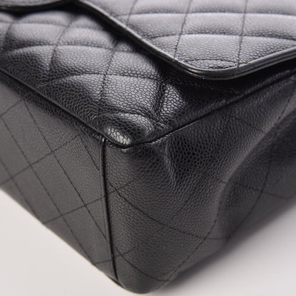 Chanel Caviar Quilted Maxi Double Flap Black 14 of 19