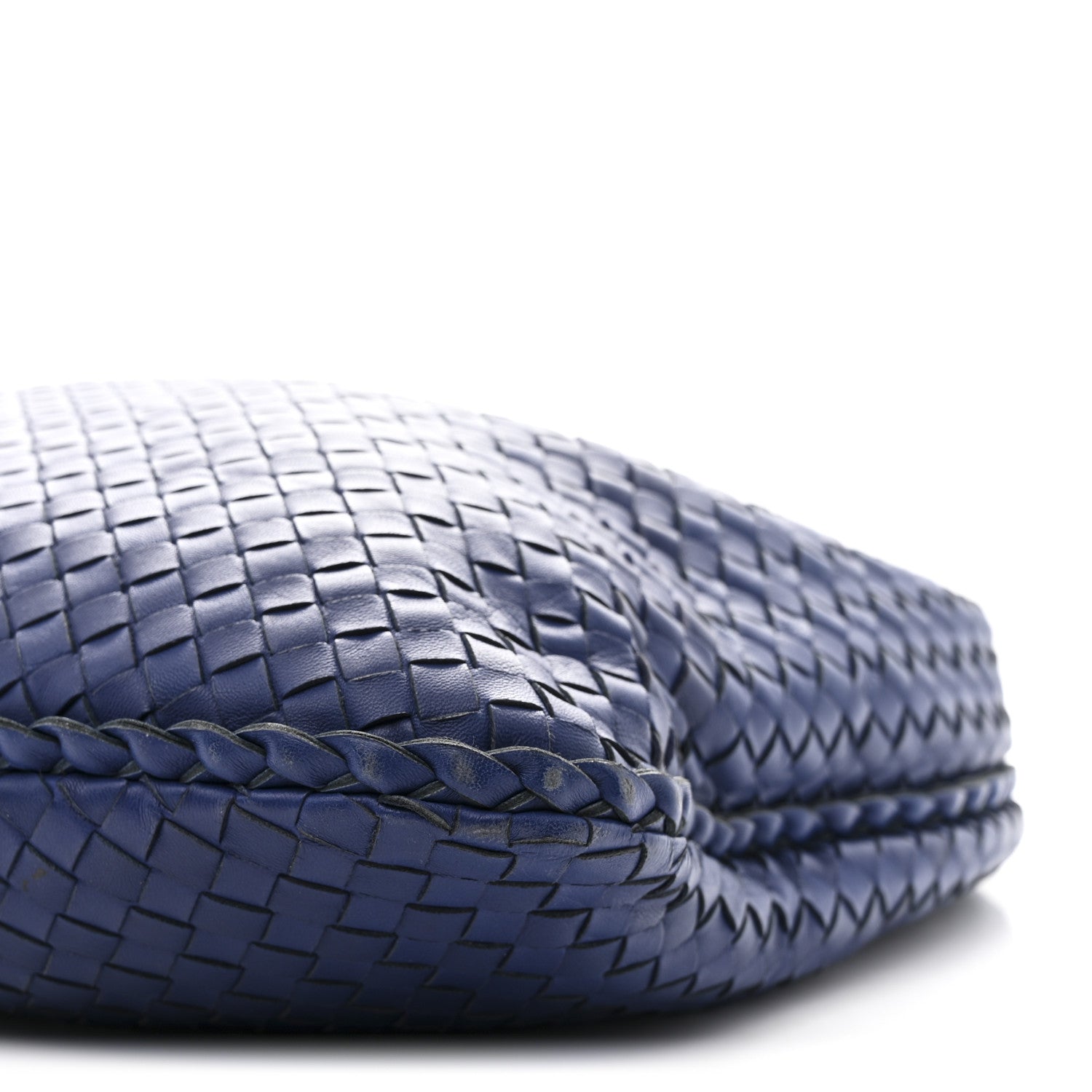 Bottega Veneta Nappa Intrecciato Large Veneta Hobo Baltic Blue 10 of 11