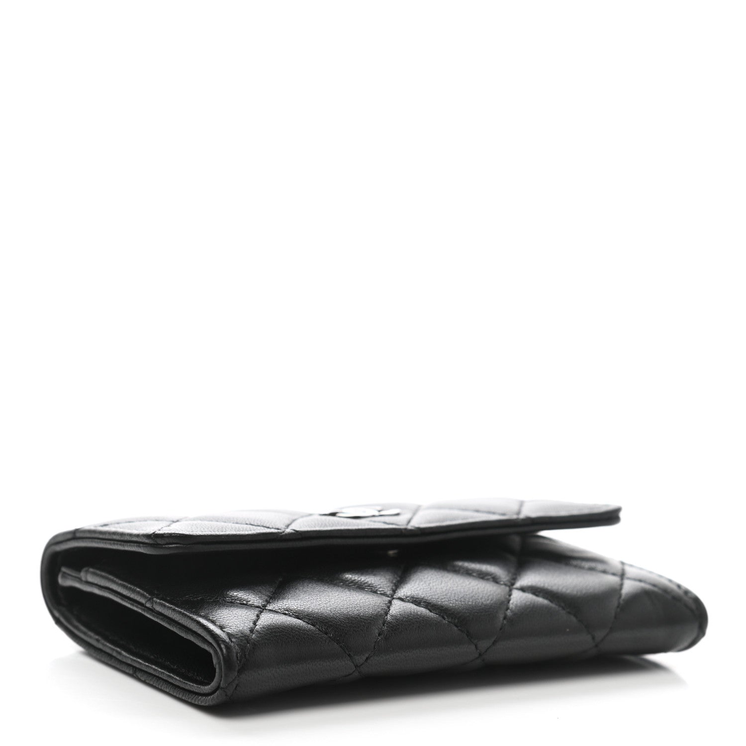 Chanel Lambskin Quilted Flap Card Holder Black 4 of 10