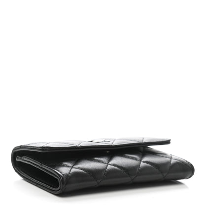 Chanel Lambskin Quilted Flap Card Holder Black 4 of 10