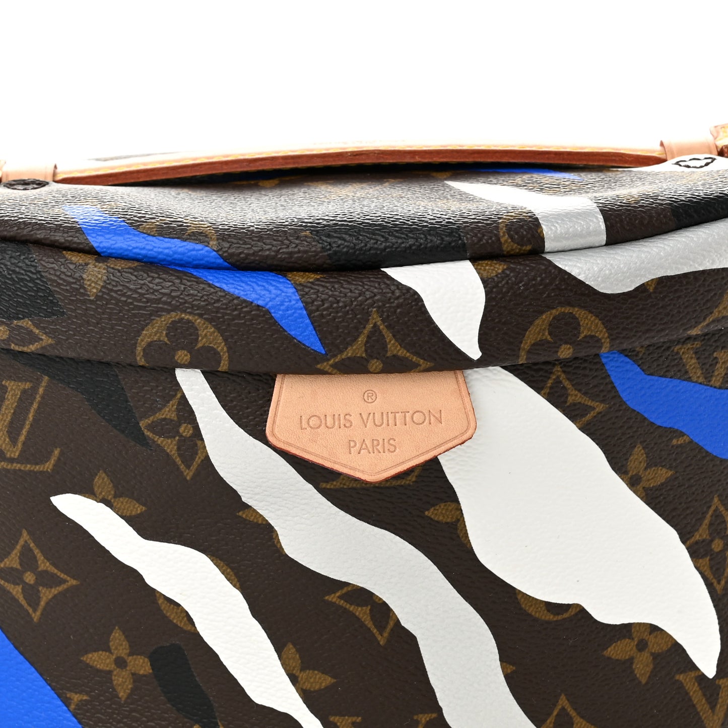 X LOL Monogram Bumbag Blue Silver