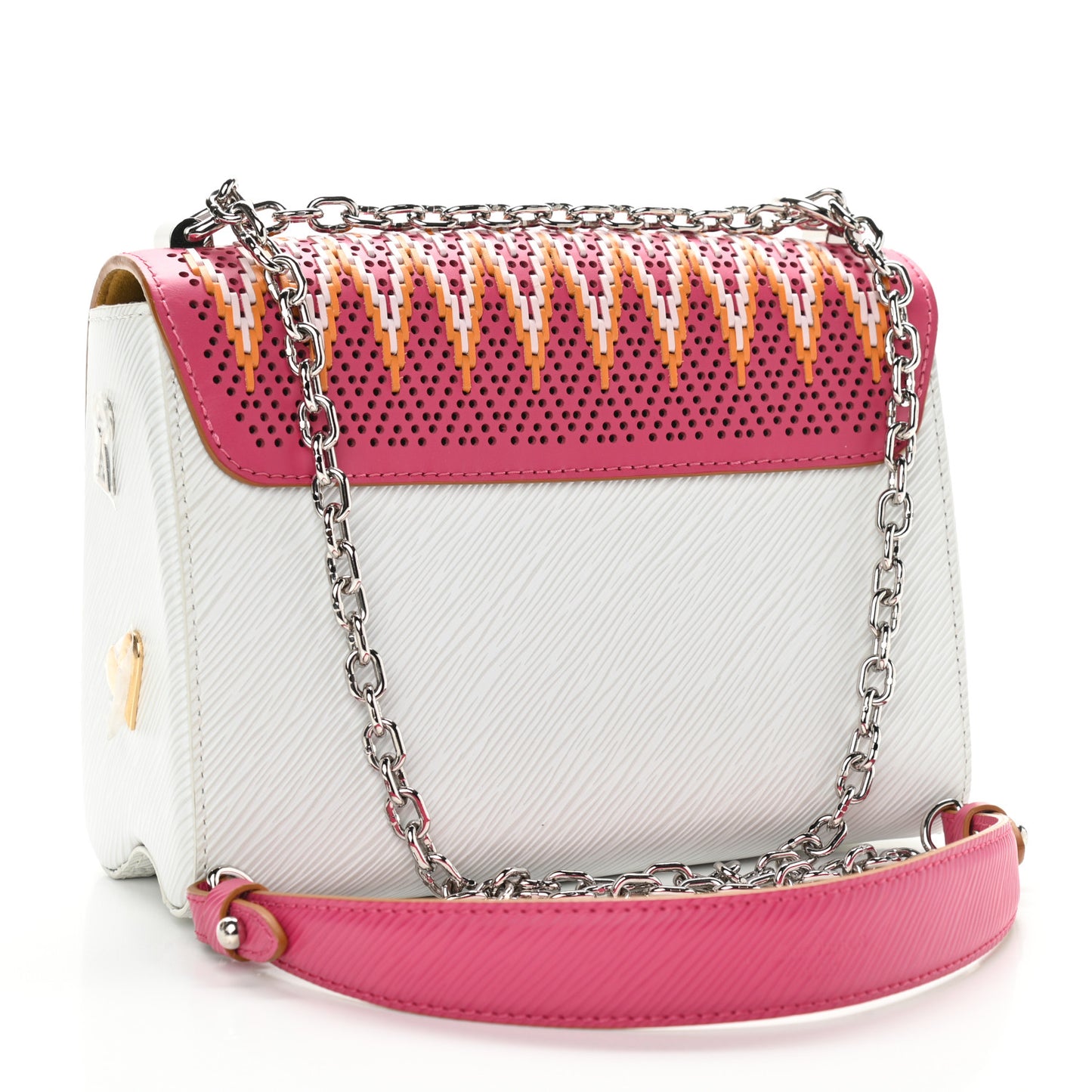 Epi Braided Twist Shoulder Bag MM Rainbow