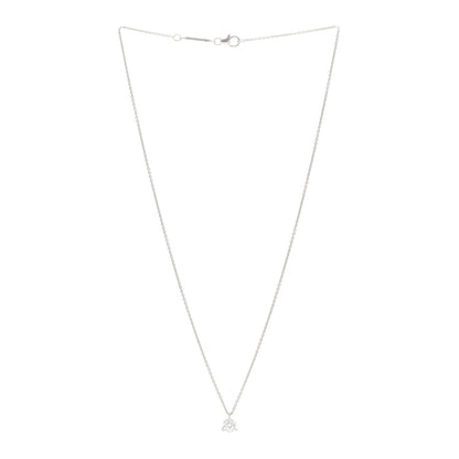 Roberto Coin 18K White Gold Diamond .50ct Cento Solitaire Pendant Necklace 3 of 4