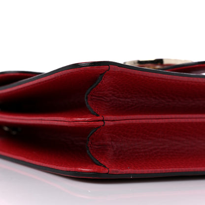 Gucci Dollar Calfskin Small Interlocking G Shoulder Bag Red 9 of 11