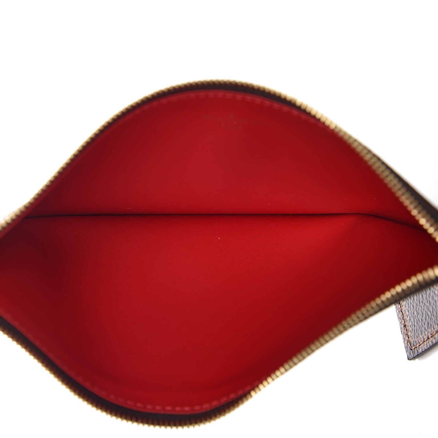 Louis Vuitton Damier Ebene Felicie Chain Wallet Zippered Insert 5 of 6
