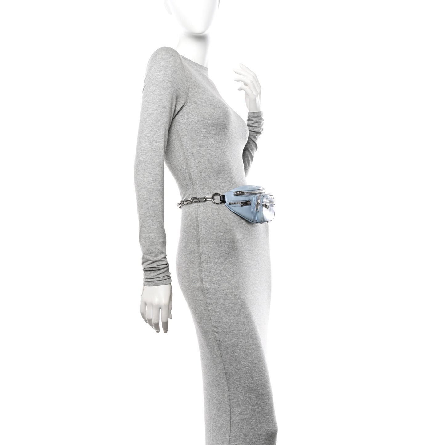 Lambskin Mini Attica Belt Bag Light Blue