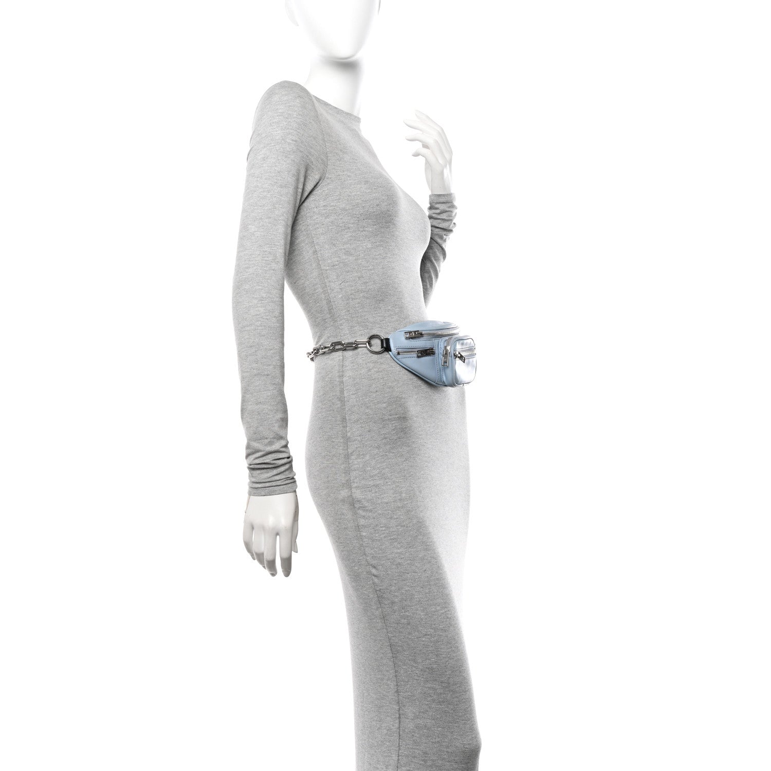 Alexander Wang Lambskin Mini Attica Belt Bag Light Blue 2 of 11