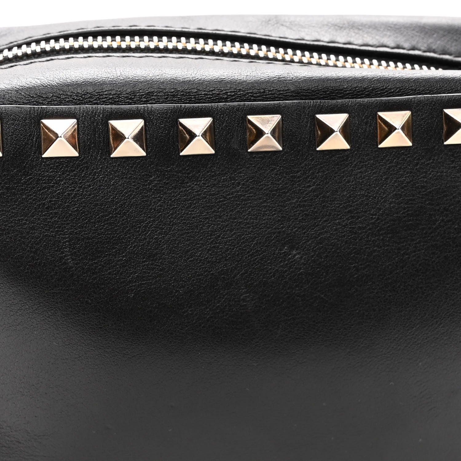 Valentino Garavani Calfskin Rockstud Camera Crossbody Bag Black 11 of 12