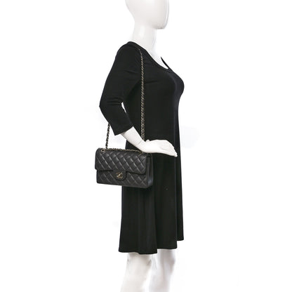 Chanel Lambskin Quilted Small Double Flap Dark Grey 2 of 11