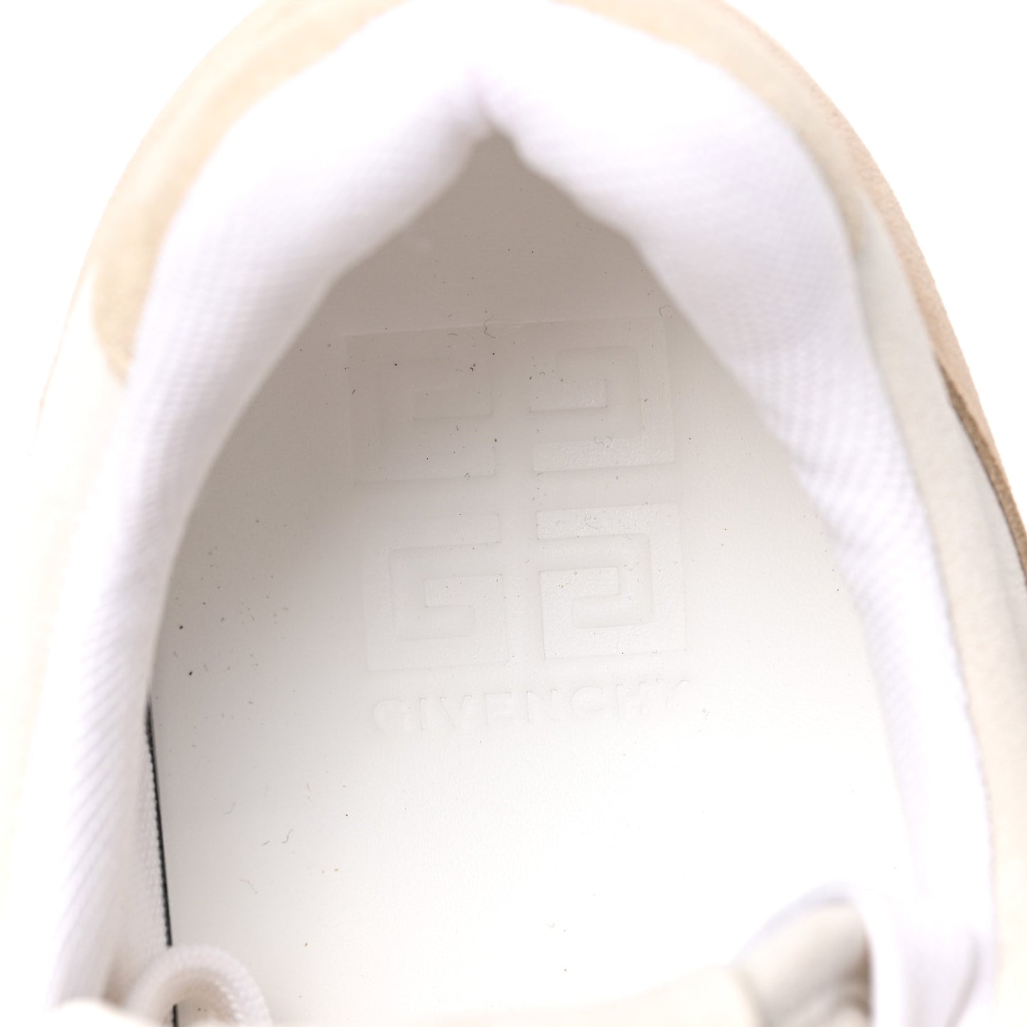 Suede 4G Logo Low Top Sneakers 43 Beige