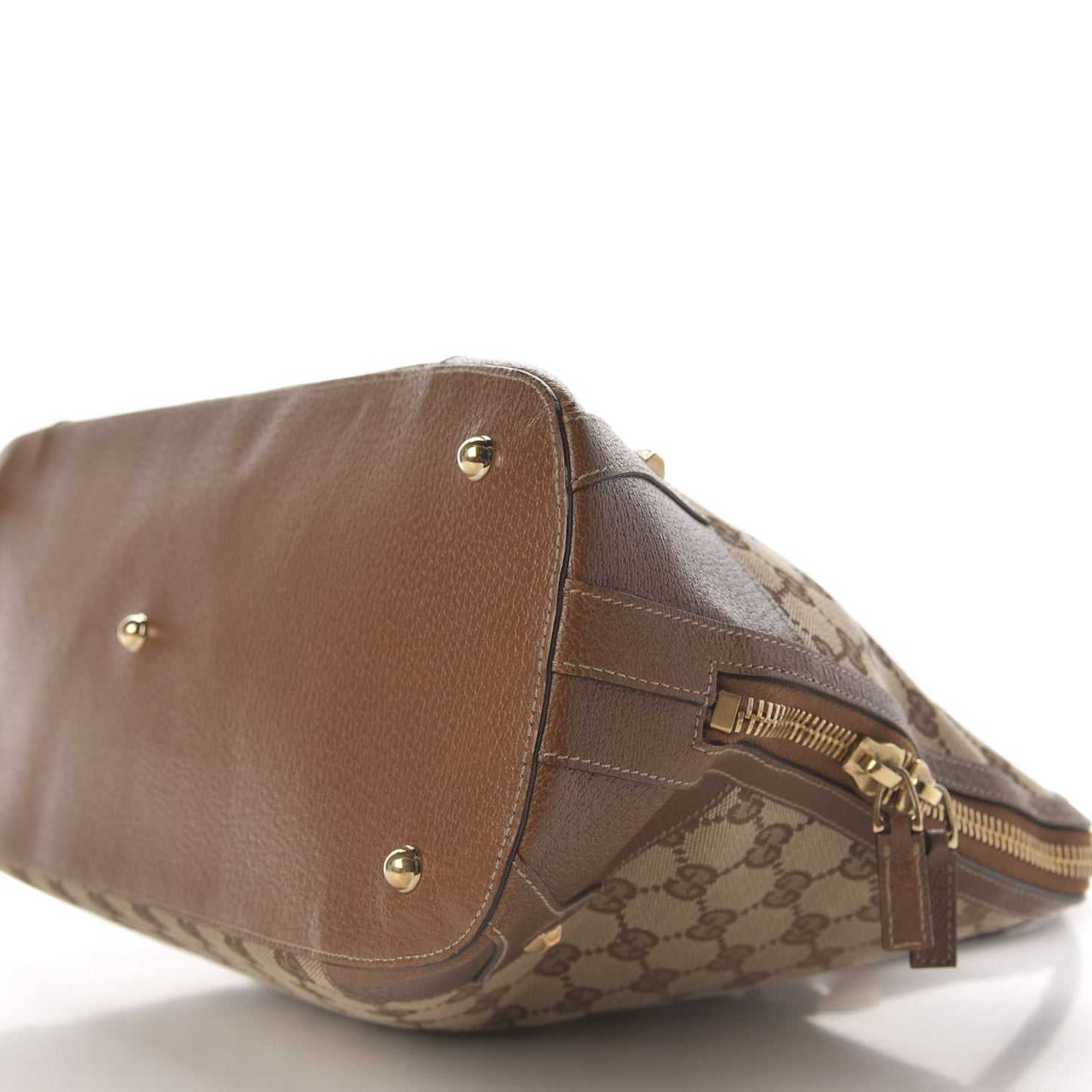 Monogram Top Handle Bag Maple Brown