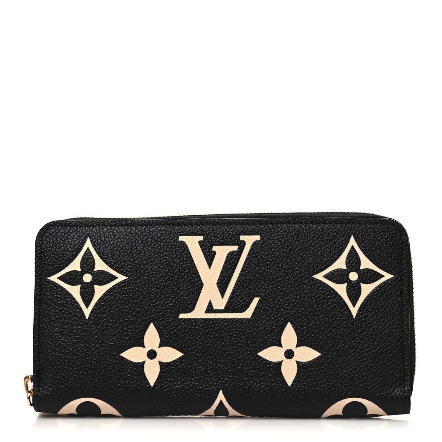 Empreinte Monogram Giant Zippy Wallet Black Beige